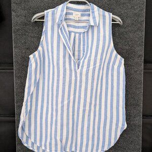 Sleeveless Linen Blouse